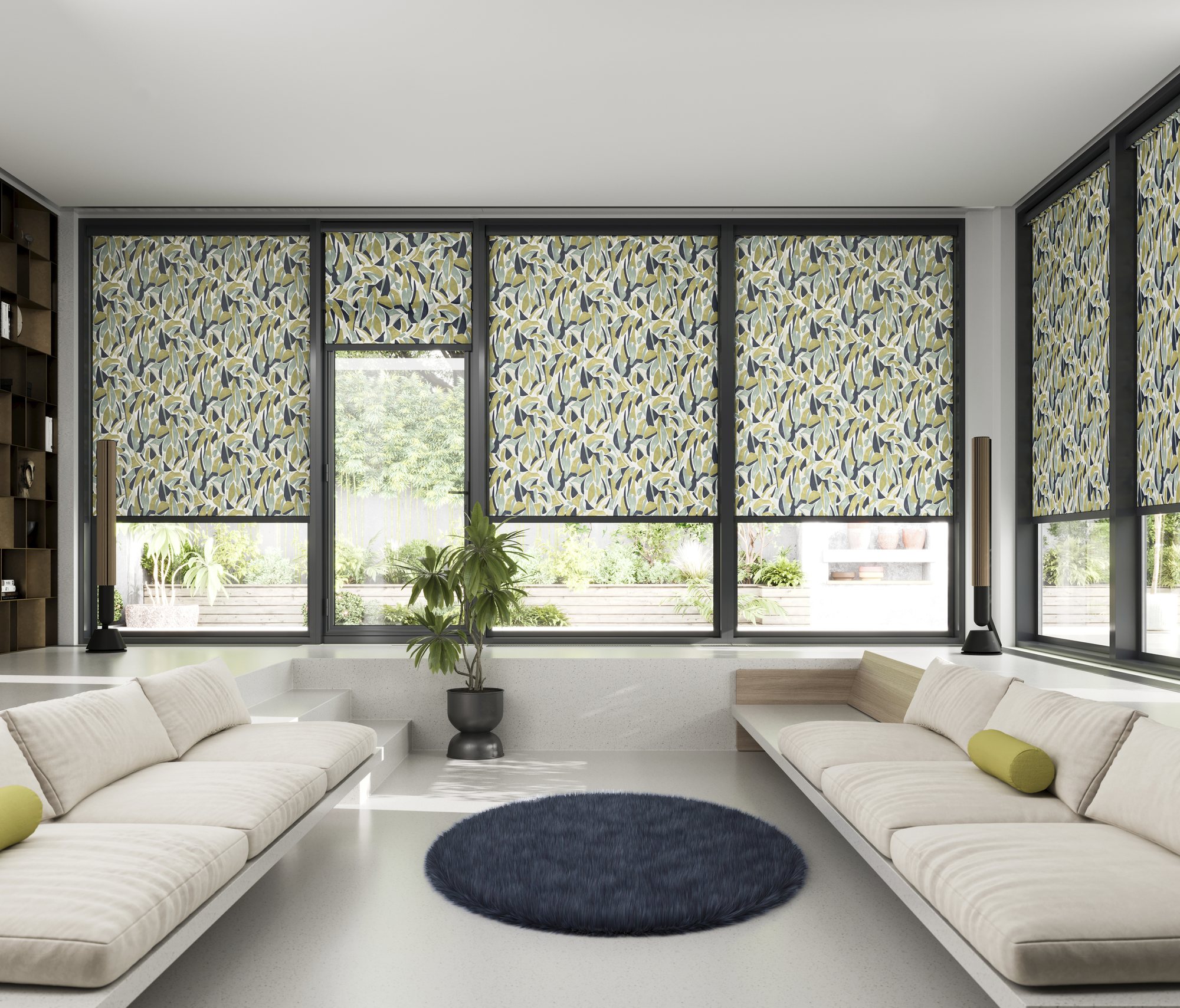 Patterned made-to-measure roller blinds available in Ormskirk
