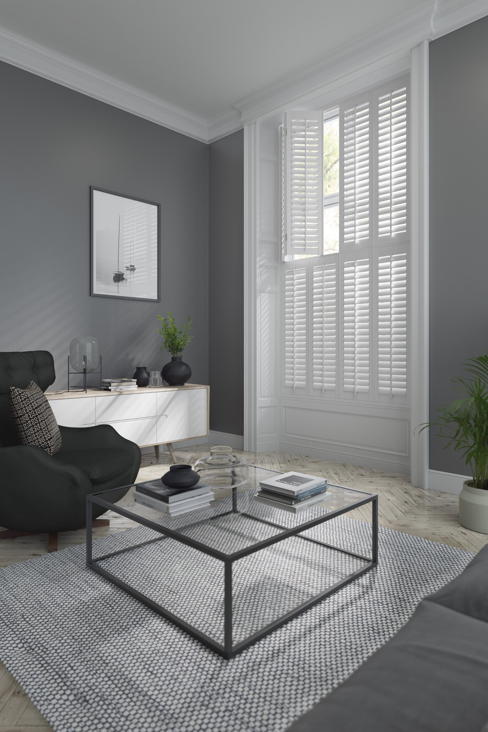 Plantation shutters professionally fitted for customers in Ormskirk
