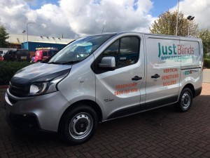 Image of one of our company vans with livery