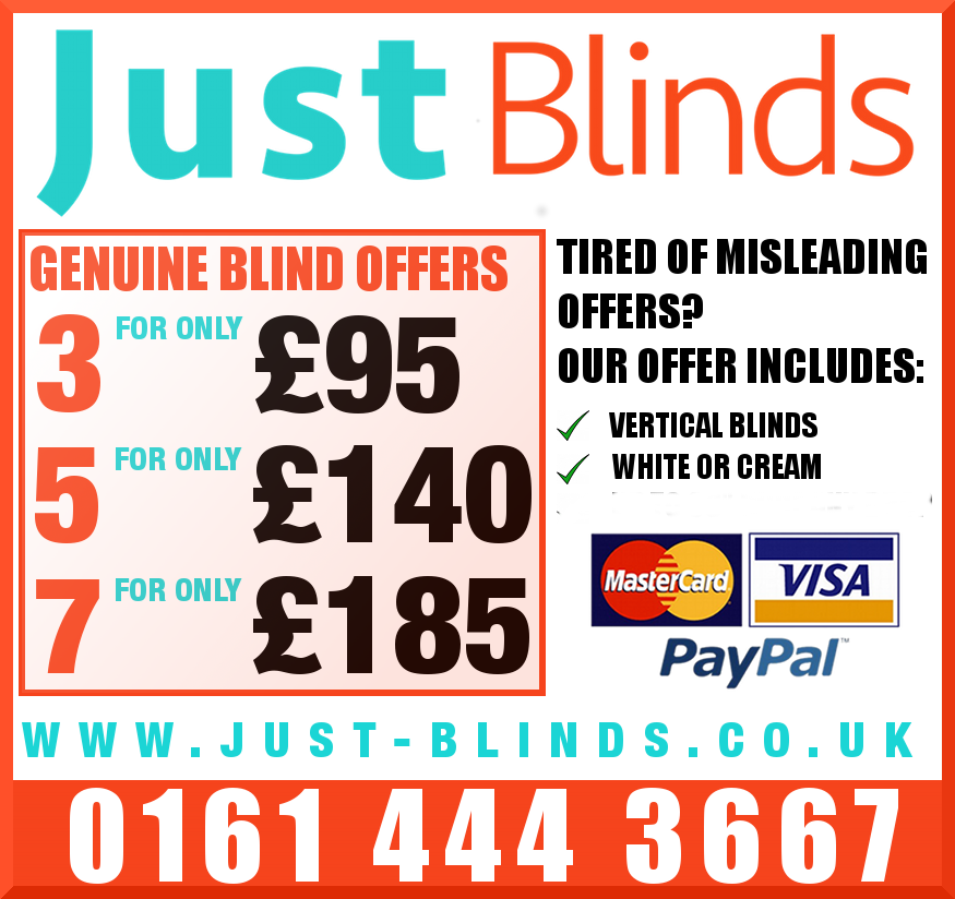 Just Blinds Bolton - Blinds fitted at low prices - 01204 531431